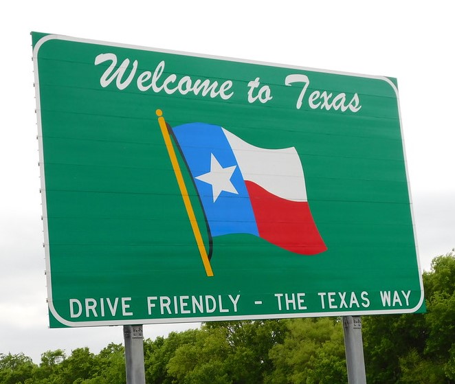 Welcome to Texas sign